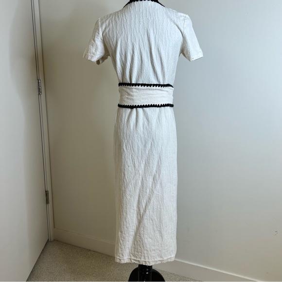 Zara stitched wrap dress size small - Picture 2 of 4
